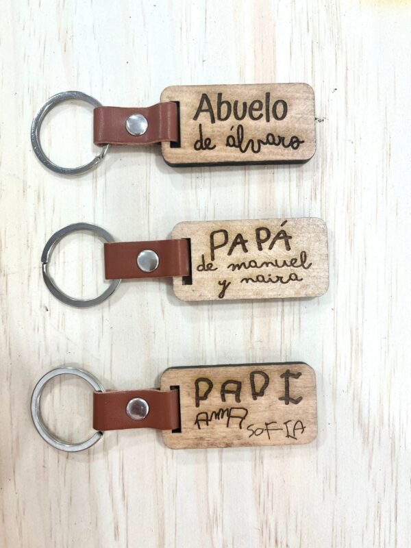 llaveros De Madera Personalizado - Imagen 2