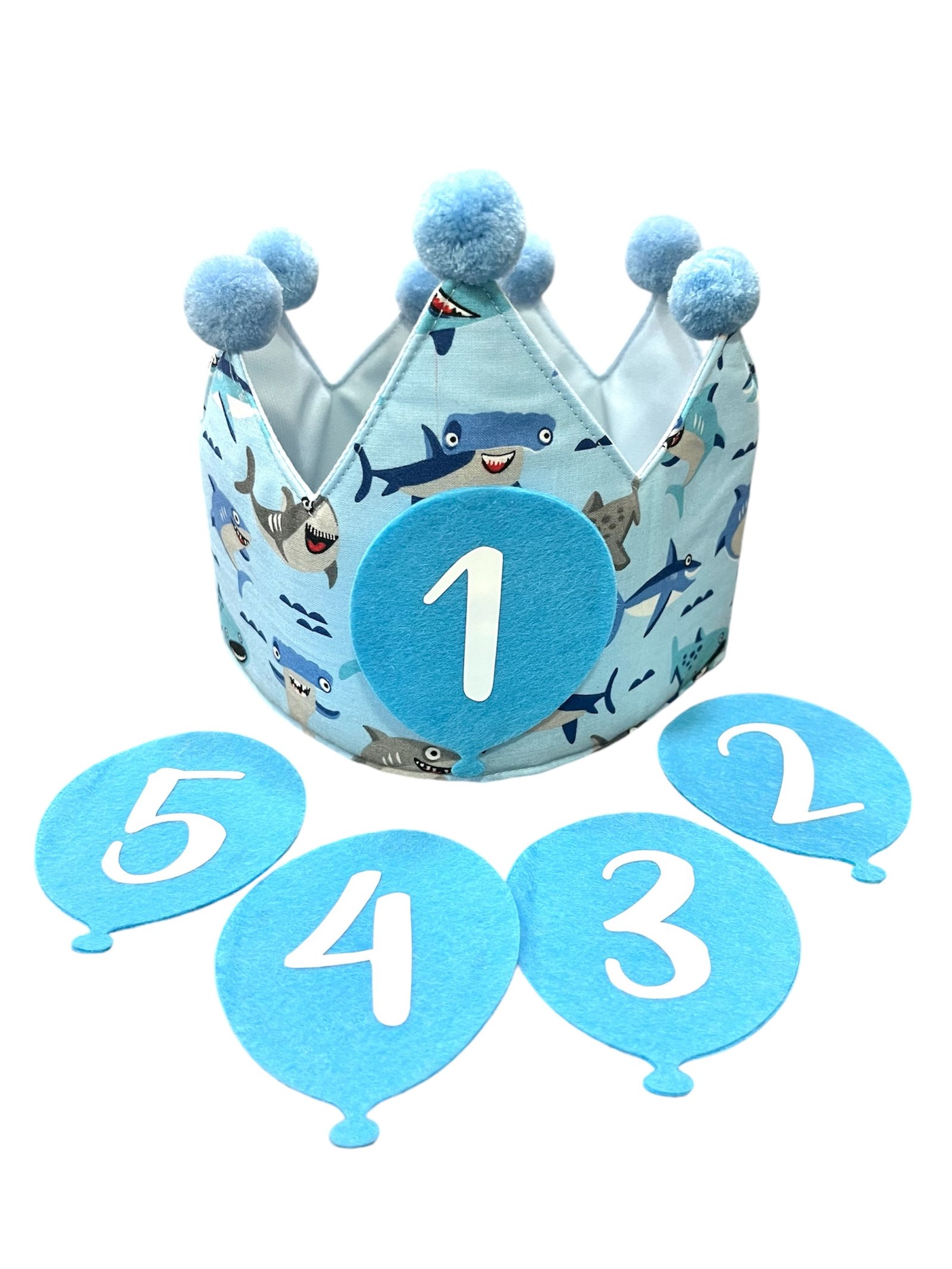 Corono Cumpleaños tiburones