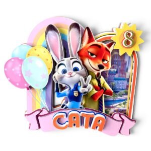 Cake topper Zootropolis 3D