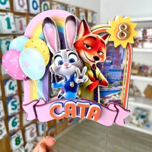 Alternative view of Cake topper Zootropolis 3D
