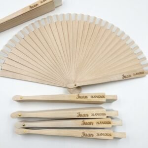 Alternative view of Abanico personalizado madera
